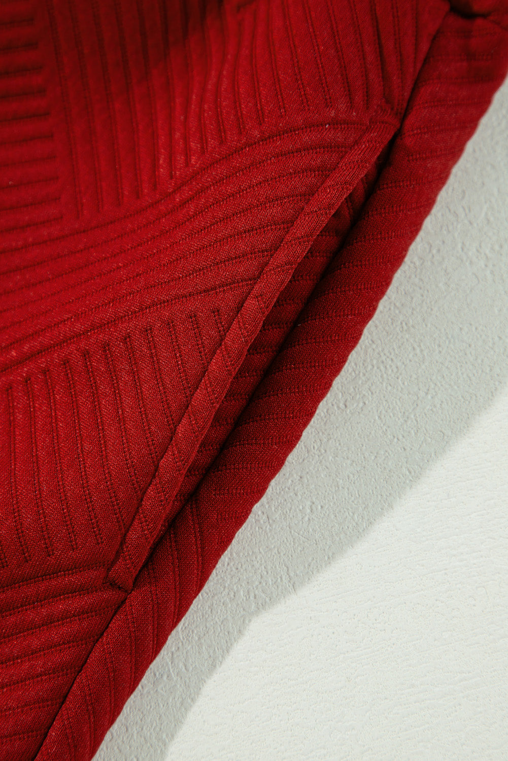 Red Dahlia Textured Loose Slouchy Long Sleeve Top and Pants Set