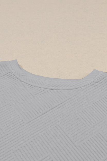 Red Dahlia Textured Loose Slouchy Long Sleeve Top and Pants Set