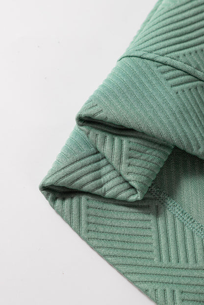 Red Dahlia Textured Loose Slouchy Long Sleeve Top and Pants Set