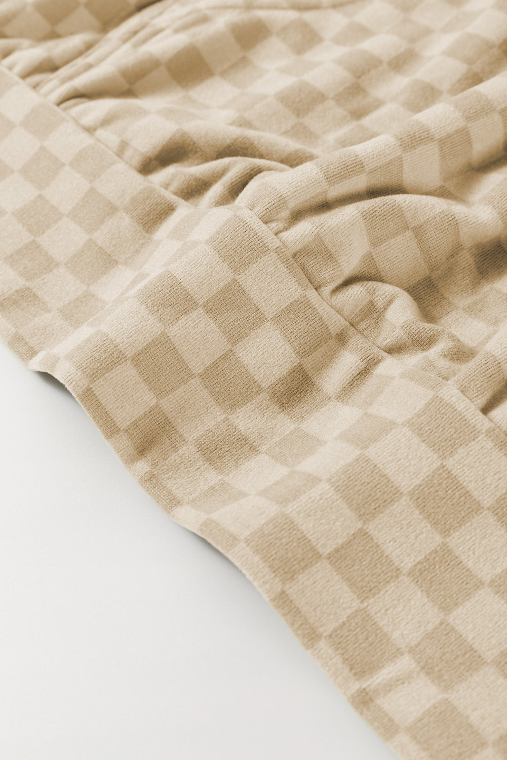 Green Checkered Kangaroo Pocket Hoodie