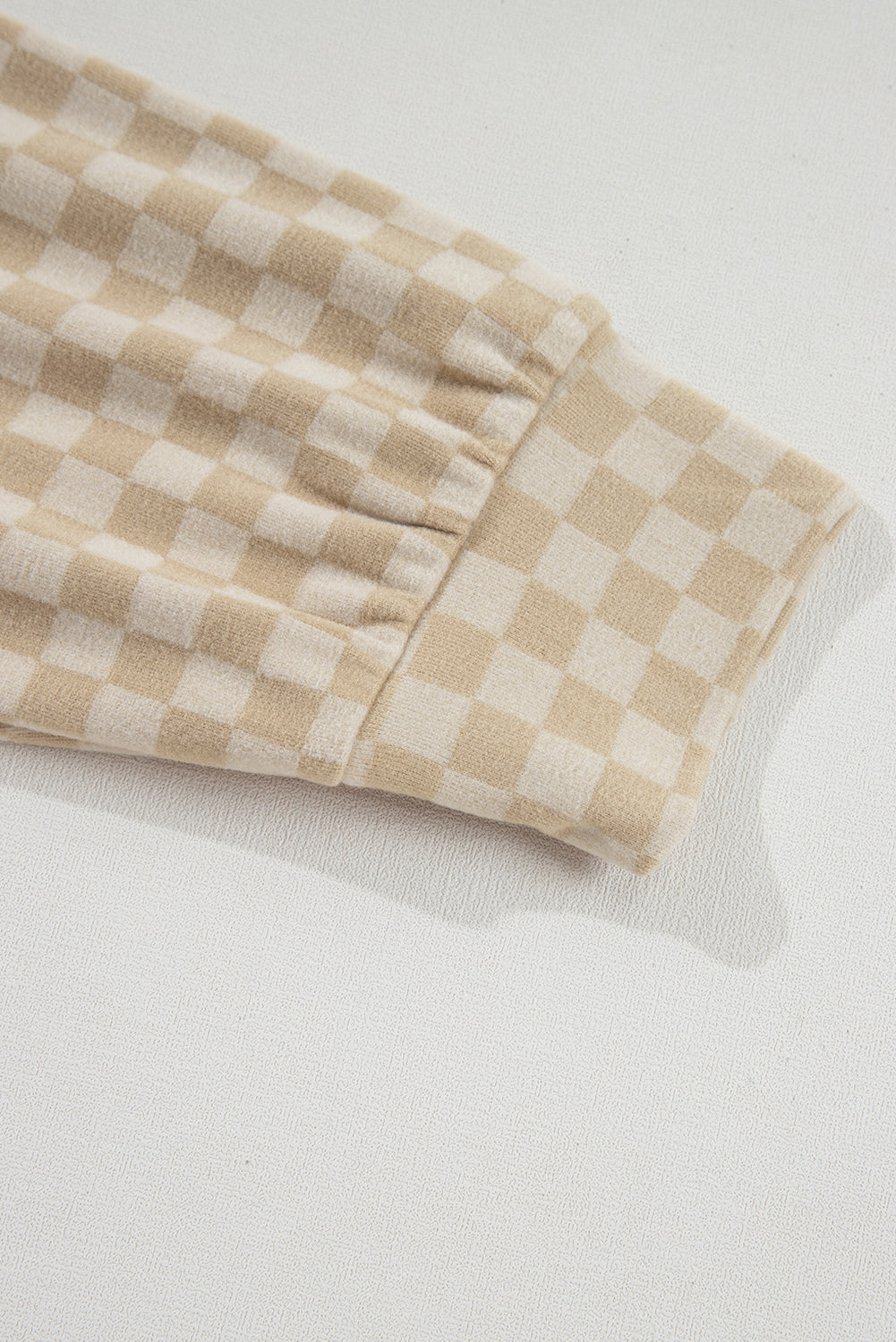 Green Checkered Kangaroo Pocket Hoodie