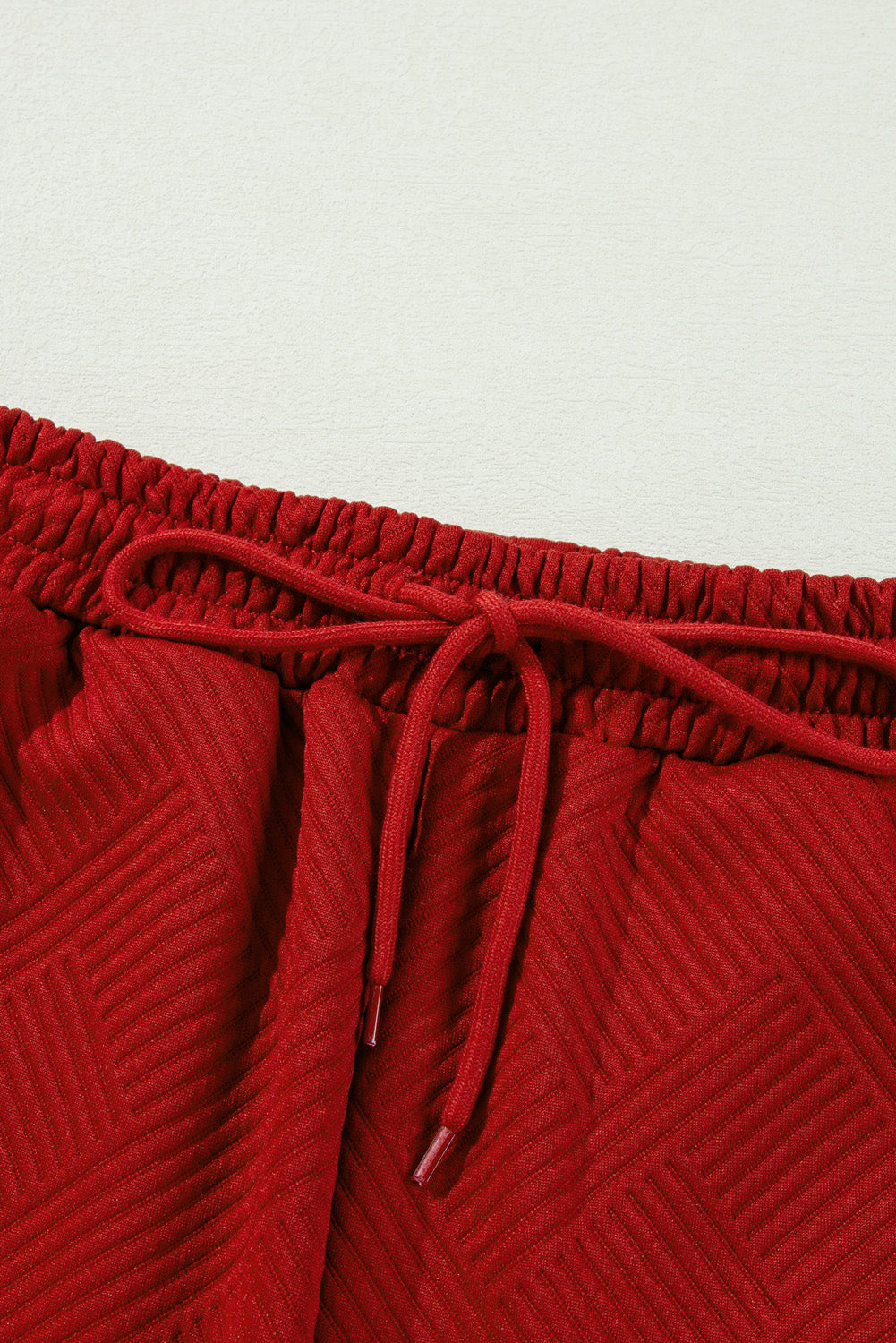 Red Dahlia Textured Loose Slouchy Long Sleeve Top and Pants Set