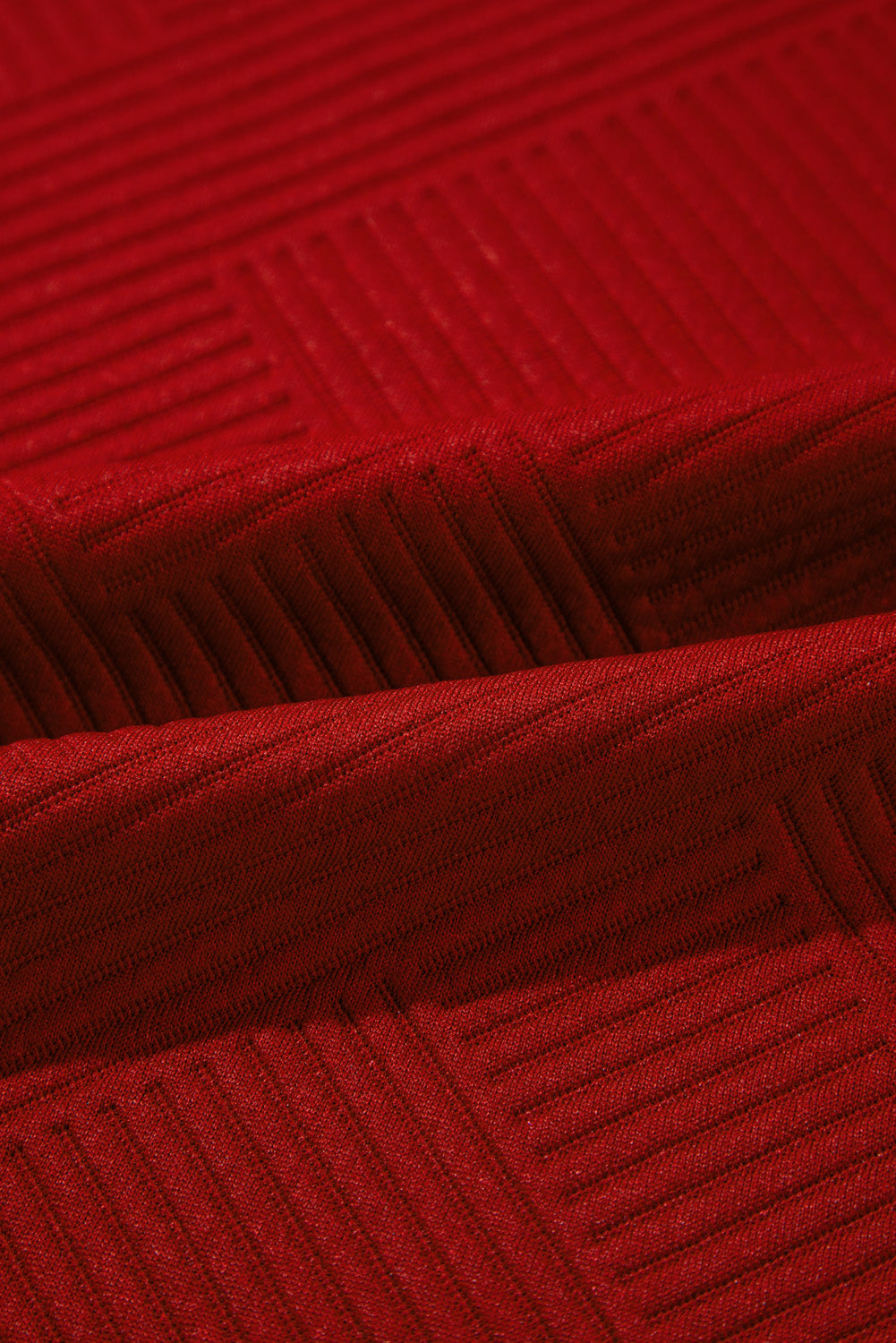 Red Dahlia Textured Loose Slouchy Long Sleeve Top and Pants Set