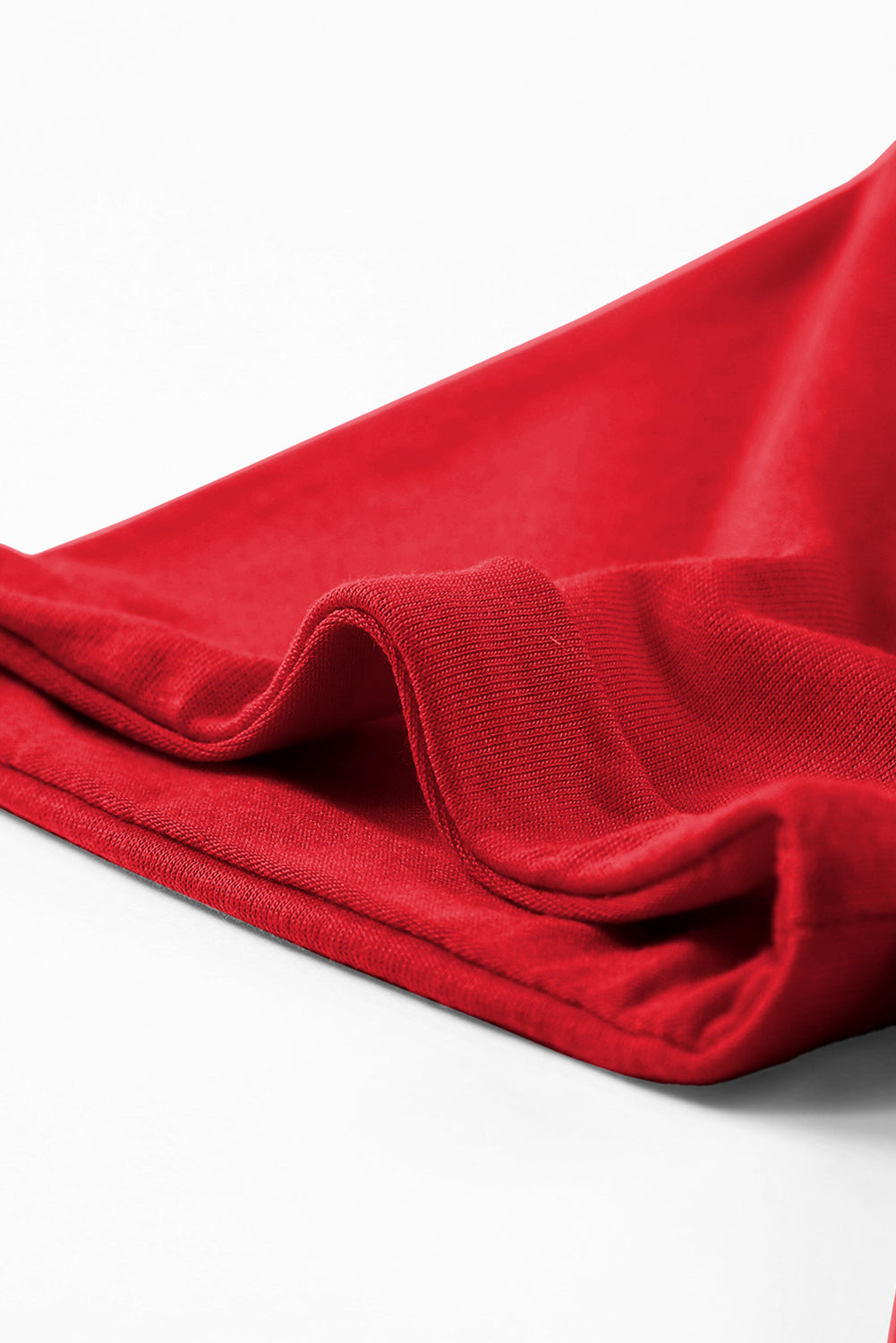 Black Solid Color Basic Crew Neck Plain Tee