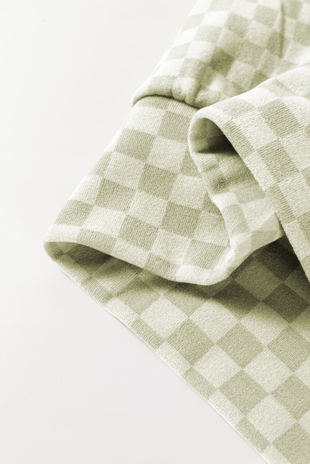 Green Checkered Kangaroo Pocket Hoodie