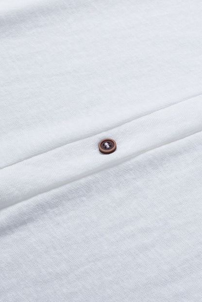 Black Casual Button Front Open Front Cover Up