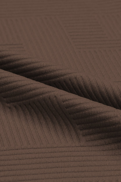 Red Dahlia Textured Loose Fit T Shirt & Drawstring Pants Set