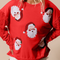 Fiery Red Sequined Santa Claus Christmas Crewneck Sweatshirt