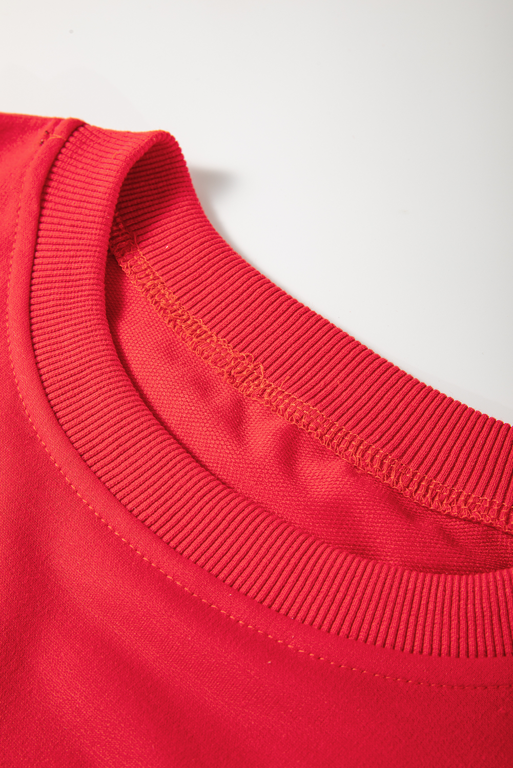 Fiery Red Sequined Santa Claus Christmas Crewneck Sweatshirt