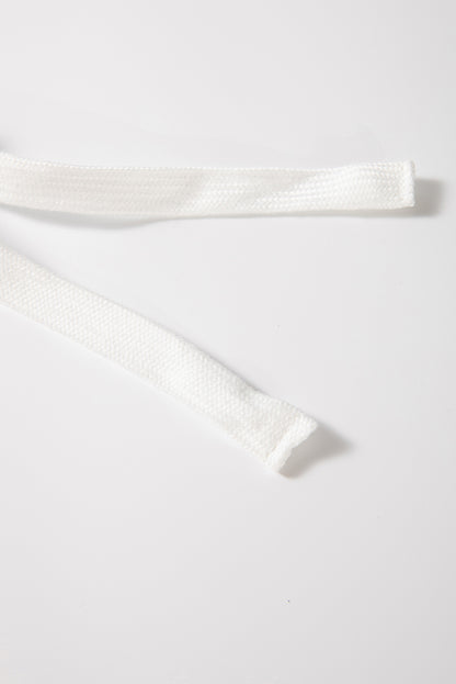 Light French Beige Striped Drop Shoulder Pullover and Joggers Set